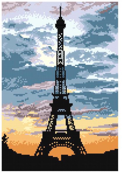 Tháp Eiffel Vào Lúc Hoàng Hôn