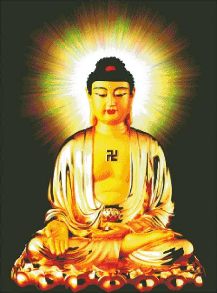 Tranh Đá Phật A Di Đà (Full Nền)