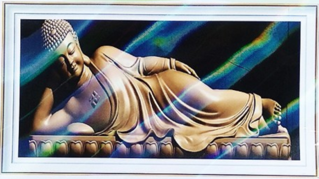 Tranh Thêu Chữ Thập 3D Đức Phật Nhập Niết Bàn
