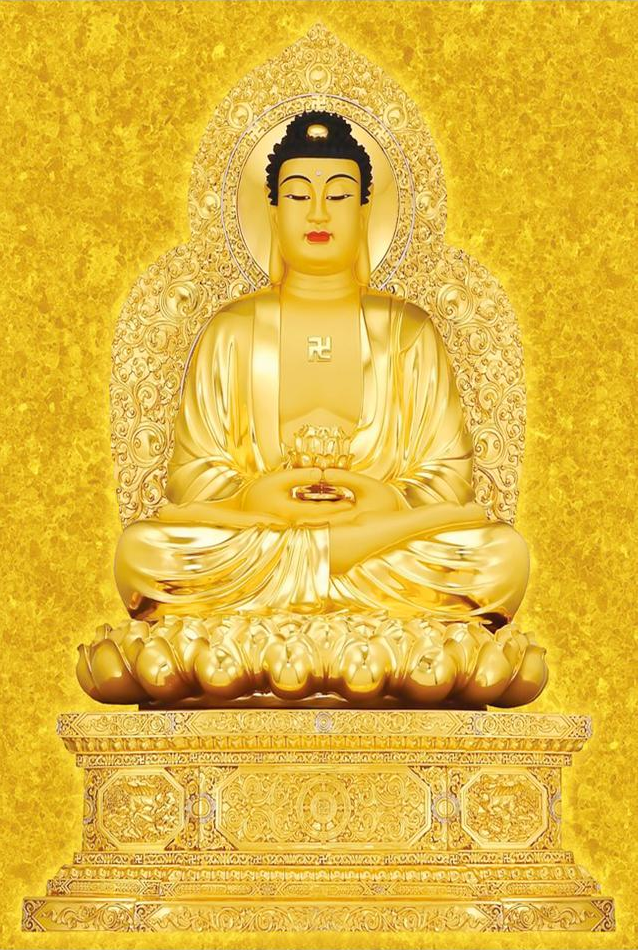 Tranh Thêu Chữ Thập 3D Phật A Di Đà