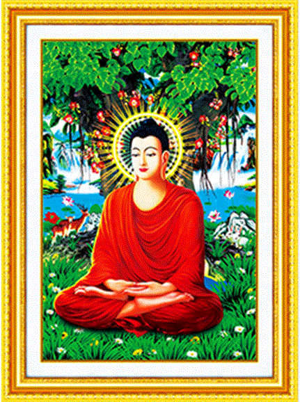 Tranh Thêu Chữ Thập 3D Phật Thích Ca
