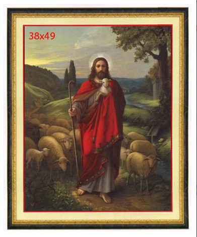 Tranh Thêu Chữ Thập (THÊU TOÀN BỘ) Chúa Chăn Cừu