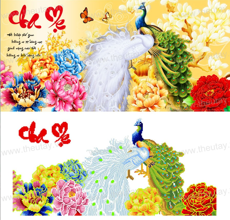Tranh Đính Đá ABC 3D Đi Khắp Thế Gian Không Ai Sánh Bằng Mẹ
