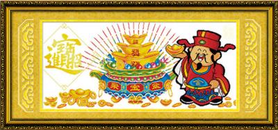 Tranh Thêu Chữ Thập Thu Hút Sự Giàu Có Và Kho Báu