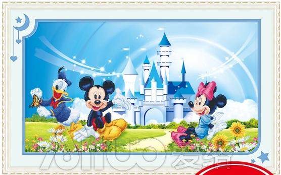 Tranh Thêu Chữ Thập 3D Xứ Sở Disney
