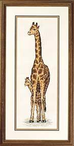 Giraffe Mother and Baby