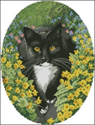 Heritage John Stubbs Cats Black and White Cat