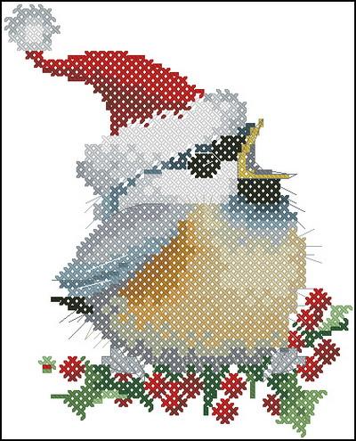 Heritage Valerie Pfeiffer Chickadees Christmas Chick