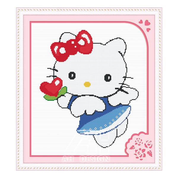 Tranh Thêu Chữ Thập Kitty