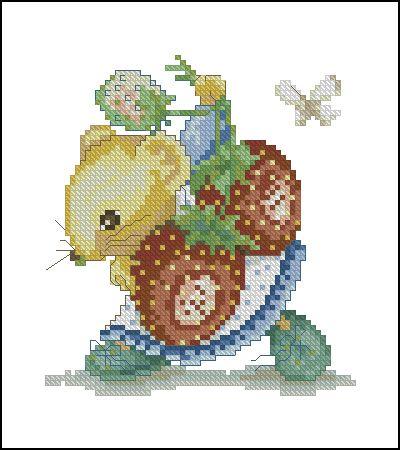 Lanarte Maria Van Scharrenburg Little Mouse And Strawberry