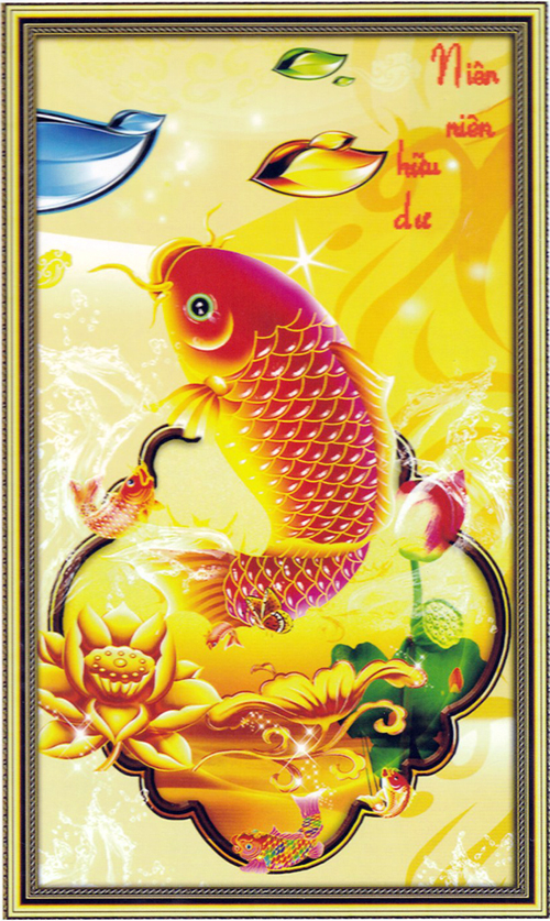 Tranh Đính Đá ABC 3D Niên Niên Hữu Dư
