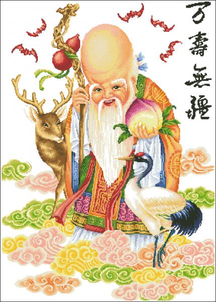 Ông Thọ ( Vải Không In Sẵn)