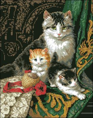 Tranh Đá Captivating felines.
