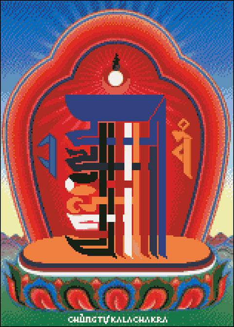 Tranh Đá Chủng Tự KaLa Chakra