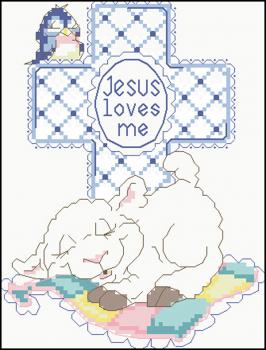 Tranh Đá Jesus Loves Me