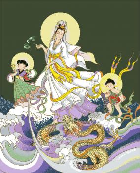 Tranh Đá Quan Âm Nam Hải