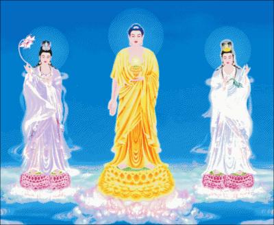 Tranh Đá Tây Phương Tam Thánh
