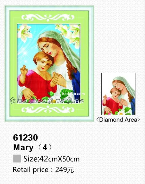 Tranh Đính Đá ABC 3D MẸ MARY