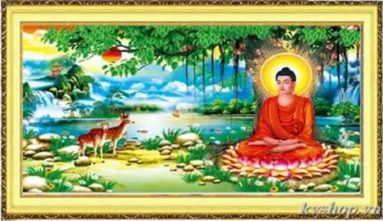Tranh Đính Đá ABC 3D Phật Thích Ca