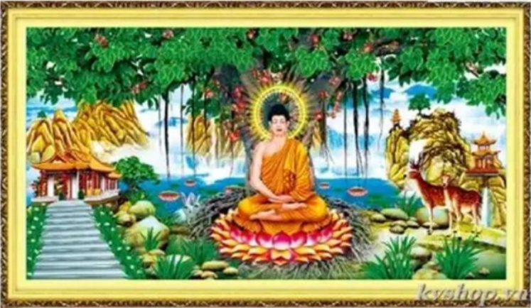 Tranh Đính Đá ABC 3D Phật Thích Ca