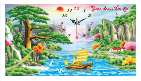 Tranh Đính Đá ABC 3D Thuận Buồm Xuôi Gió