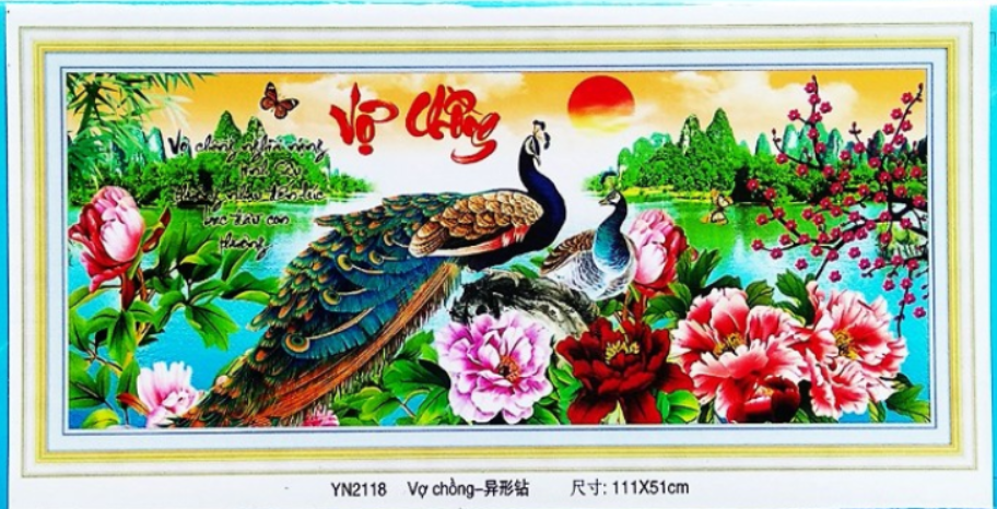 Tranh Đính Đá ABC 3D Vợ Chồng