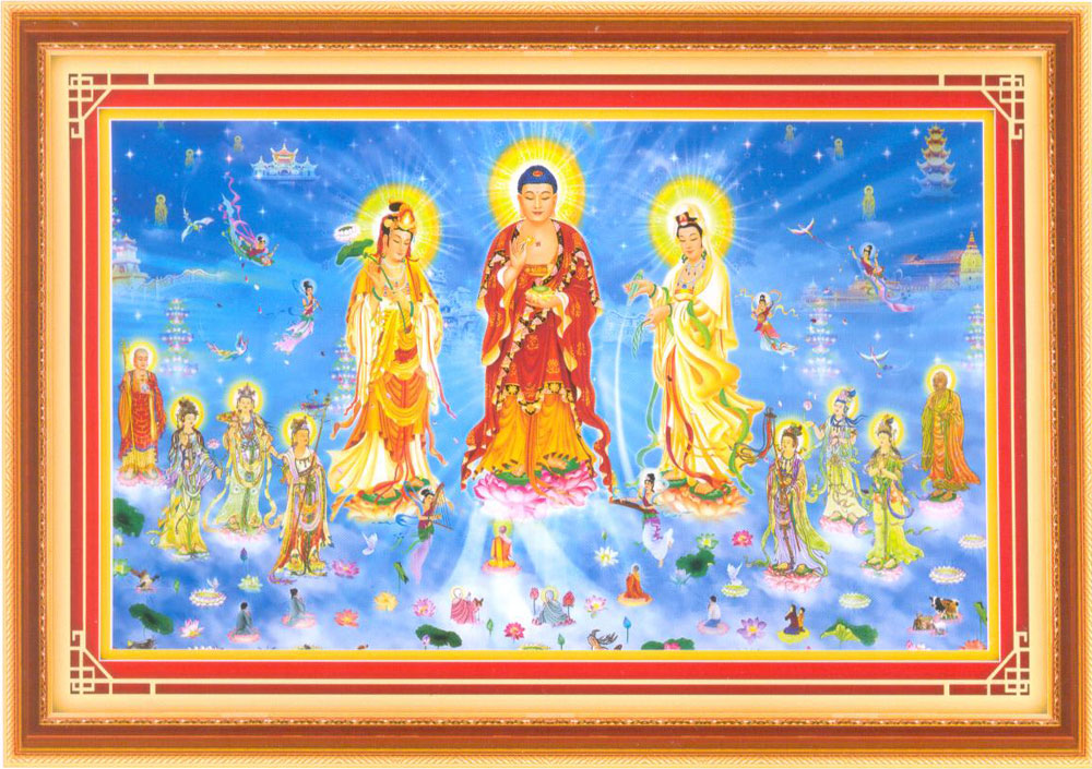Tranh Đính Đá ABC 3D Tây Phương Thánh Chúng