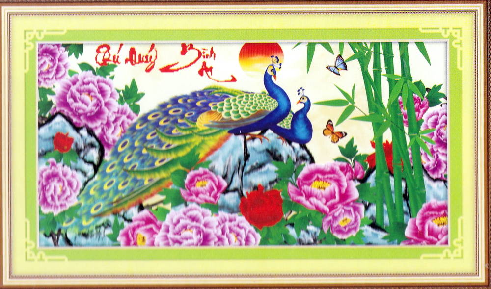 Tranh đính đá kim cương AB Phú Quý Bình An