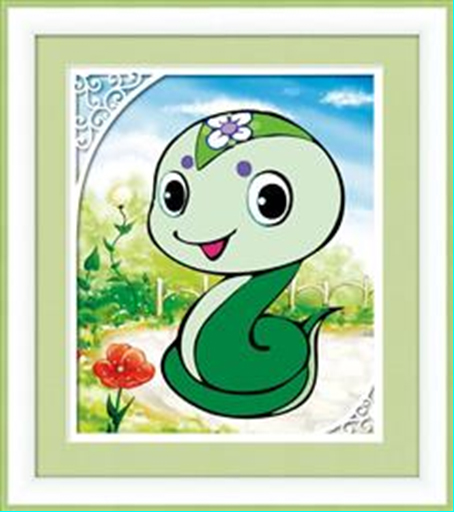 Tranh Đính Đá ABC 3D Tỵ, Rắn
