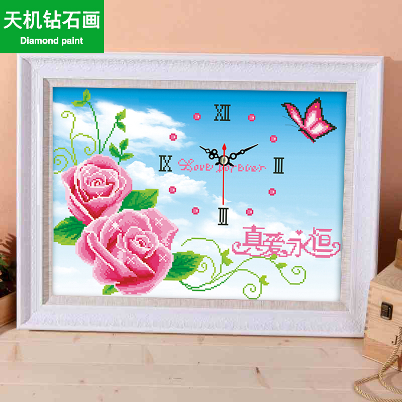 Tranh gắn đá hạt tròn Love Forever