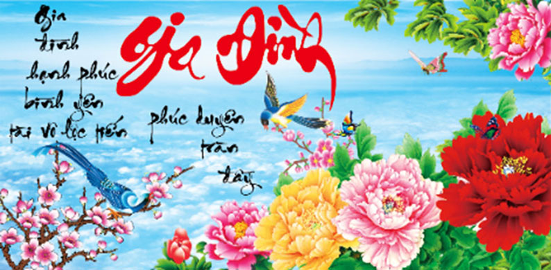 Tranh Đính Đá ABC 3D Gia Đình Hạnh Phúc Bình Yên, Tài Vô Lộc Tiến Phúc Duyên Tràn Đầy