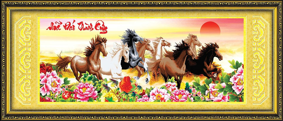 Tranh Gắn Đá Mã Đáo Thành Công 4