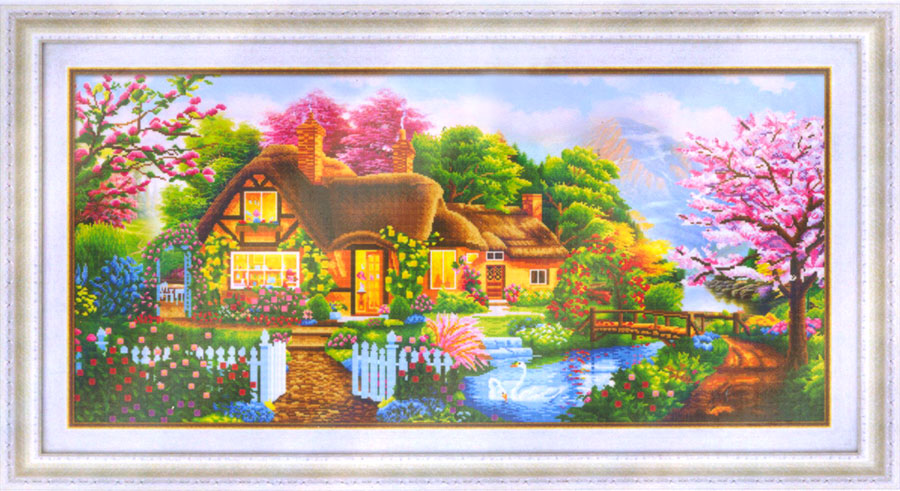 Tranh Đính Đá ABC 3D Tổ Ấm Hạnh Phúc