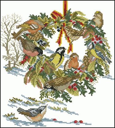 Wreath and Birds Eva Rosenstand